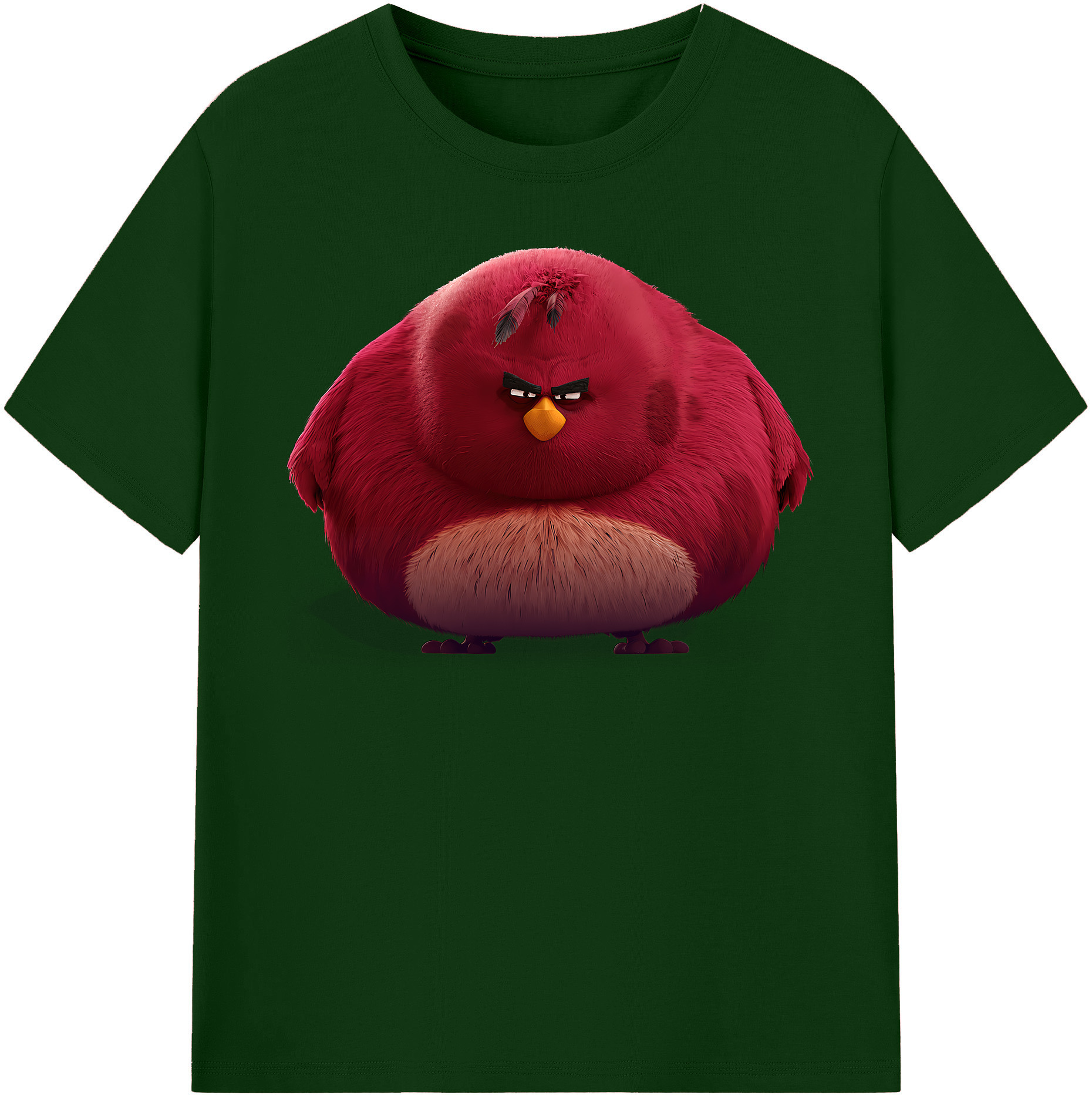 （画像用） Angry Birds アングリーバード 綿100％半袖Tシャツ（フロントプリント）